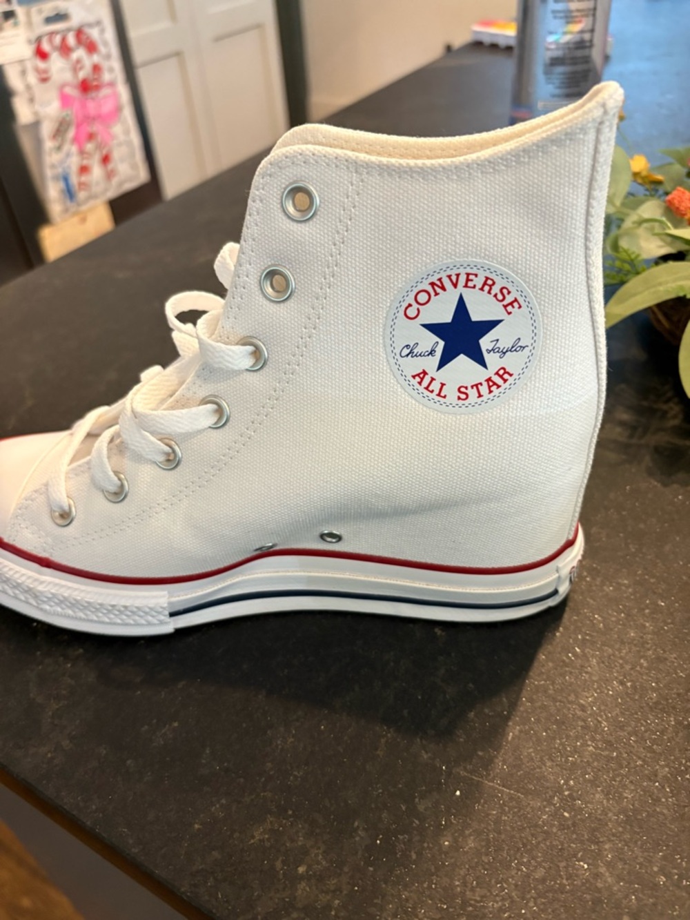 Converse Chuck Taylor All Star Classic Wedge Platform Women’s Size 9 White NIB - Picture 6 of 12